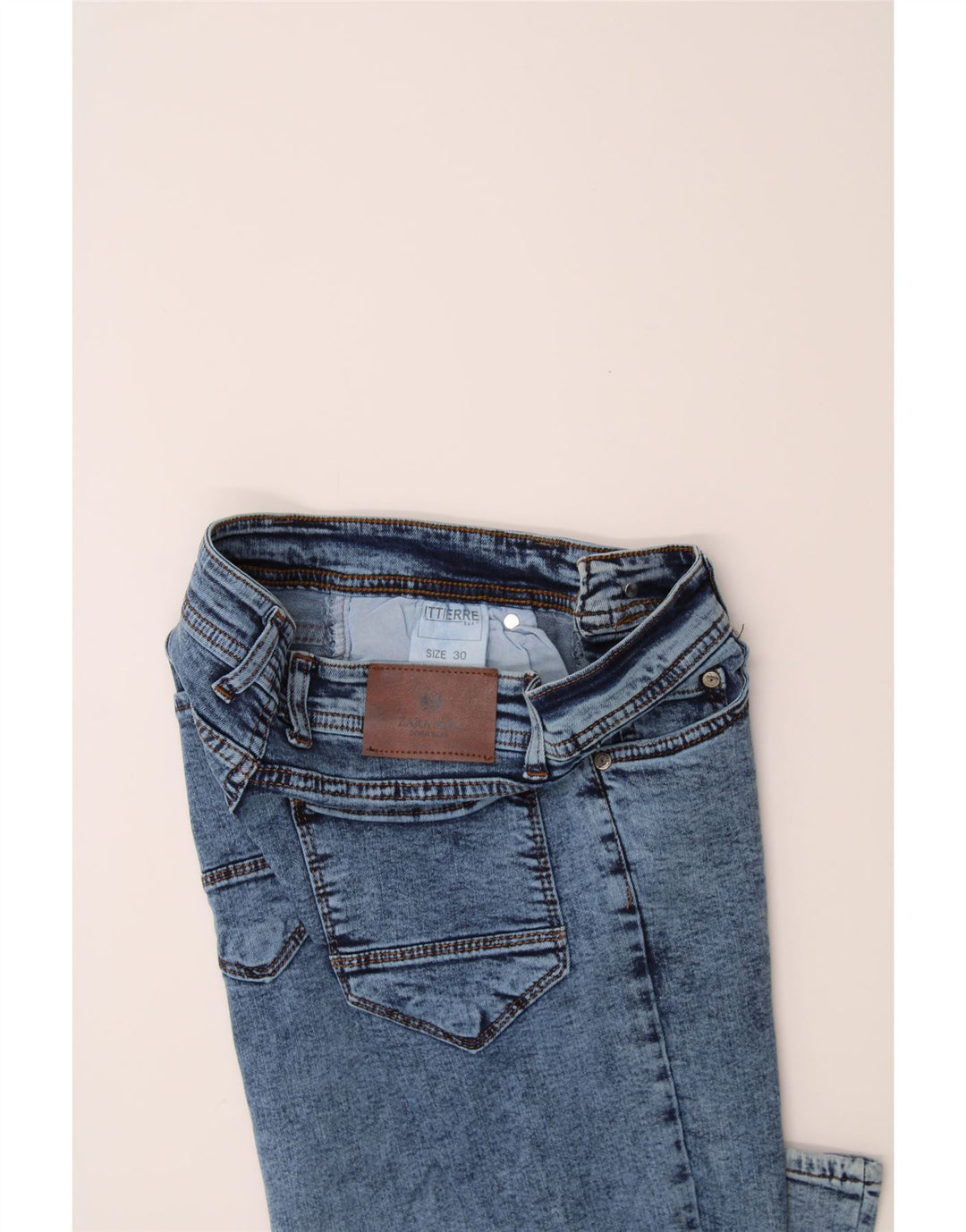 ZARA Womens Ittierre Skinny Jeans W30 L31 Blue Cotton Vintage Zara and Second-Hand Zara from Messina Hembry 