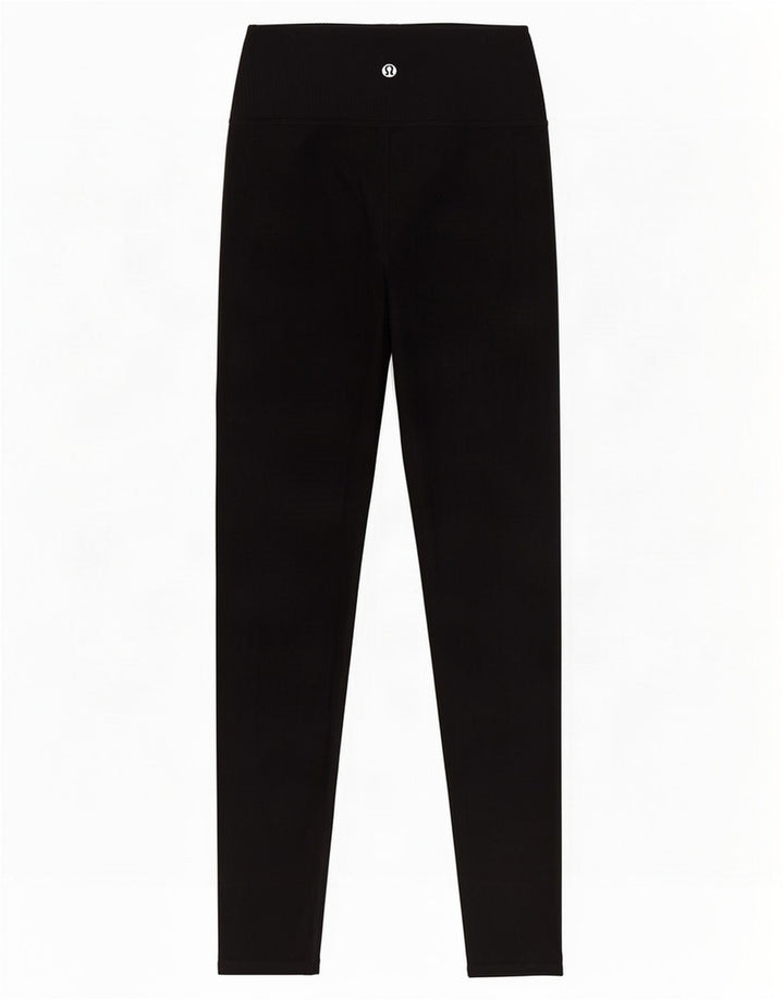Leggings femininas Lululemon Reino Unido 8 pequenas pretas de nylon