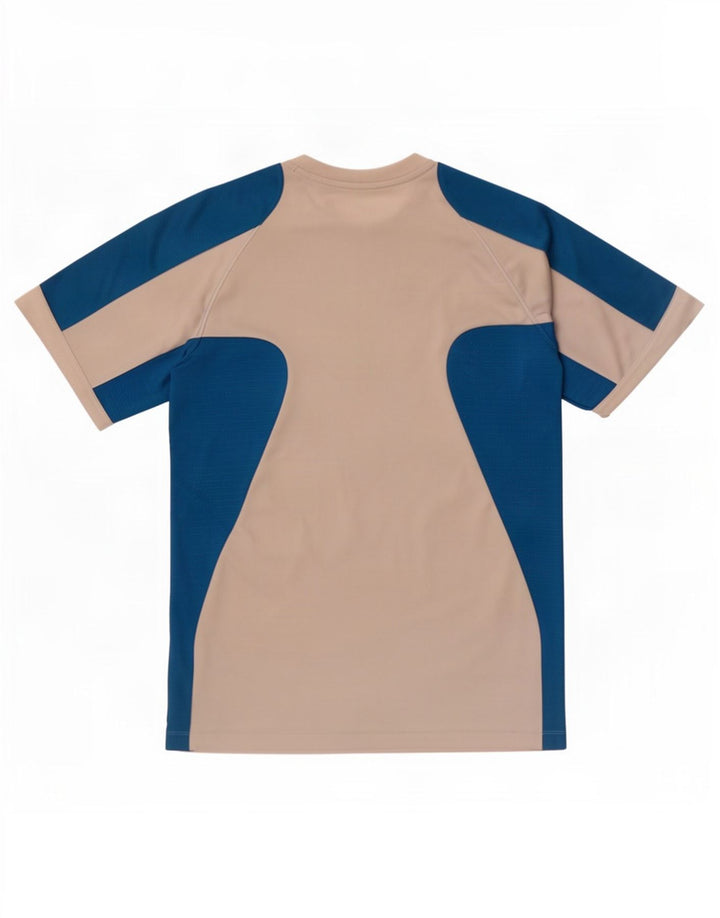 Camiseta masculina Umbro Top médio azul colorblock poliéster