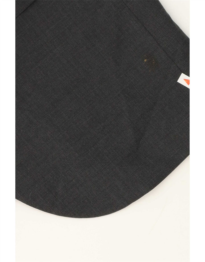 Jaqueta blazer masculina de 2 botões Marks & Spencer Reino Unido 42 grande lã cinza