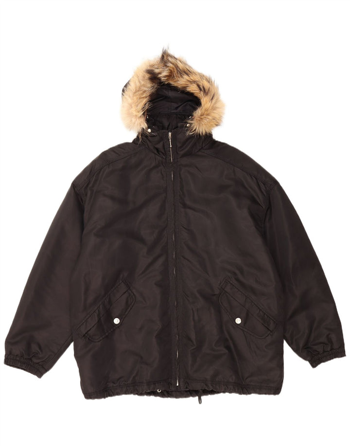 Jaqueta corta-vento masculina COLMAR com capuz UK 42 XL poliamida preta