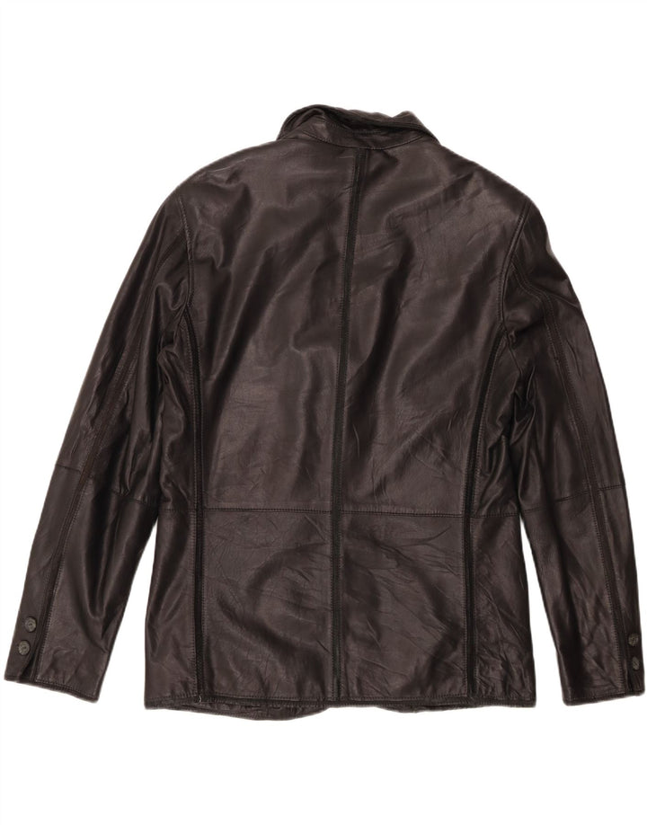 Jaqueta de couro masculina Milestone IT 48 couro preto médio