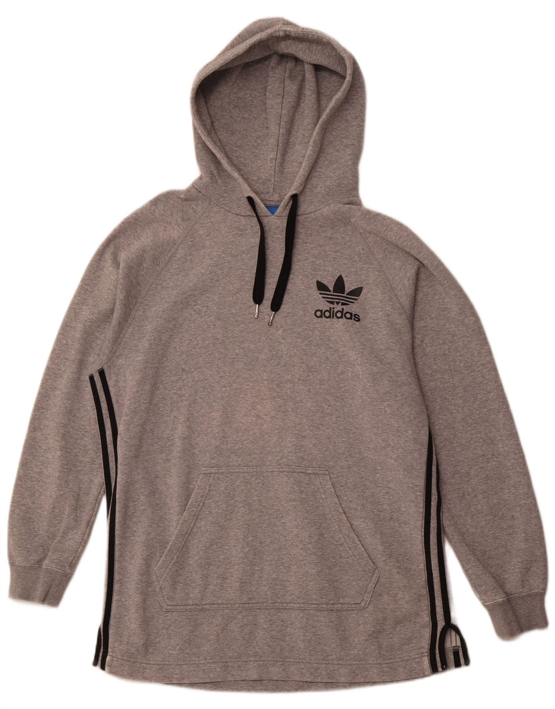 ADIDAS Mens Hoodie Jumper Médio Cinza Algodão Flecked