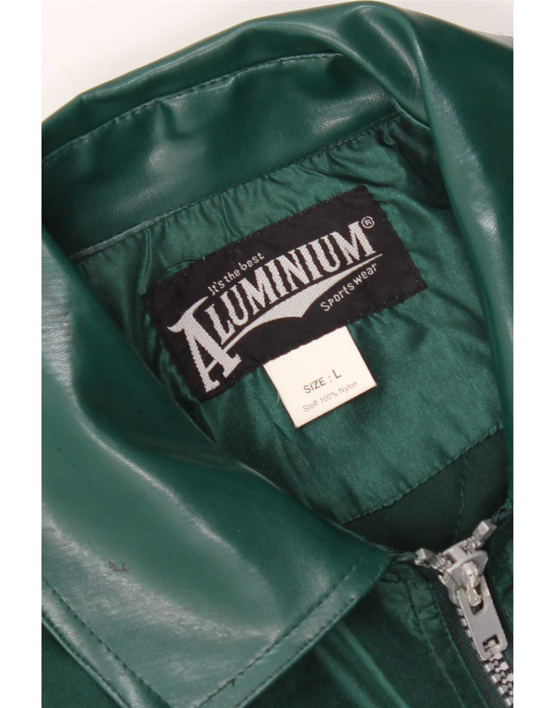 Jaqueta bomber masculina vintage UK 40 grande nylon verde