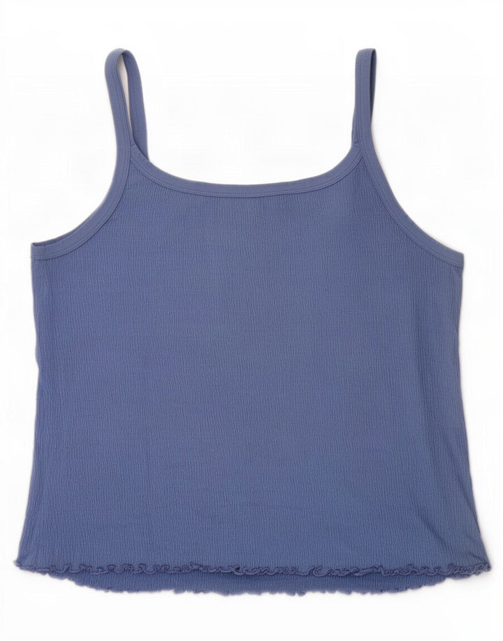 M&Co Top Cami Feminino UK 20 2XL Algodão Azul