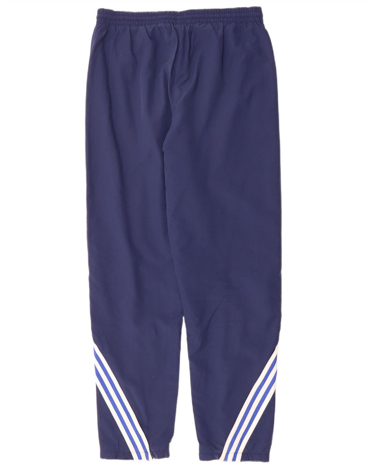 Calças de treino masculinas ADIDAS UK 38/40 poliéster azul marinho médio