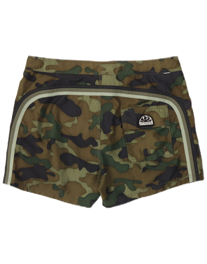 Shorts de natação masculino Sundek médio cáqui camuflado