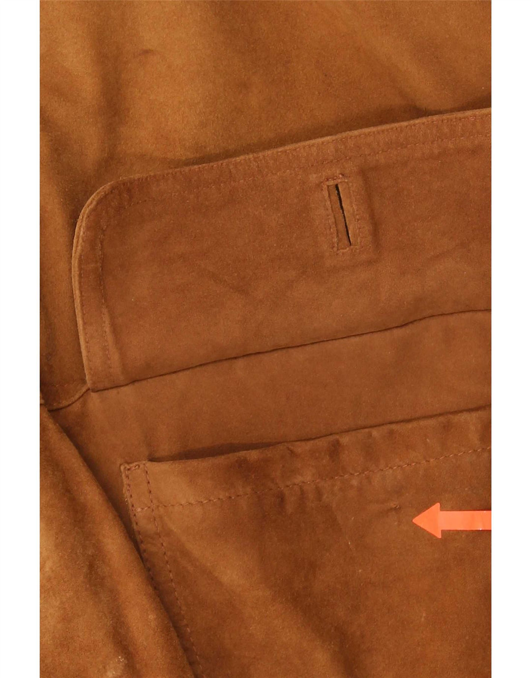 Jaqueta bomber masculina vintage de camurça IT 48 marrom médio