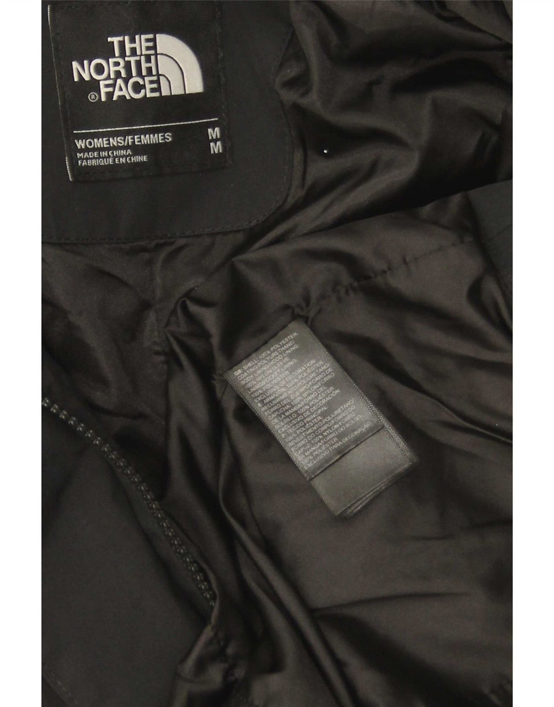 Jaqueta Parka Feminina com Capuz The North Face Reino Unido 14 Poliéster Preto Médio
