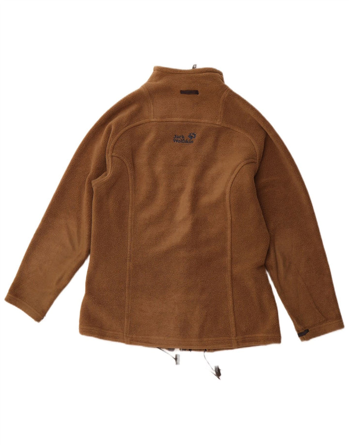 Jaqueta de lã grande JACK WOLFSKIN para mulher Reino Unido 6 XS marrom