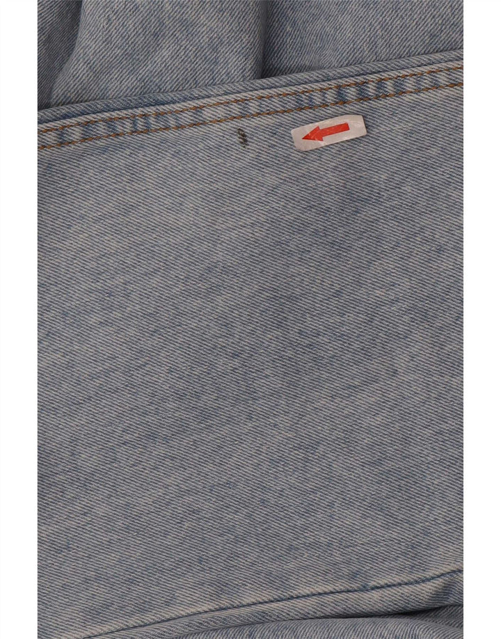 Wrangler Mens Straight Jeans W36 L30 Azul Algodão