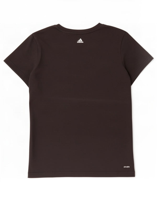 Camiseta Adidas Feminina Climalite Graphic Top UK 20/22 XL Algodão Preto