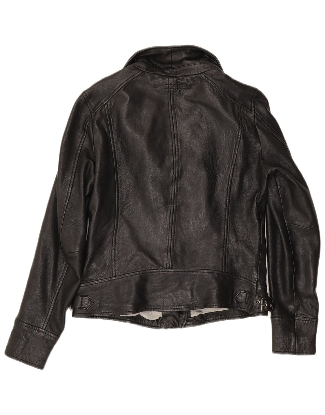 Jaqueta feminina de couro para motociclista Oakwood Reino Unido 14 grande couro preto