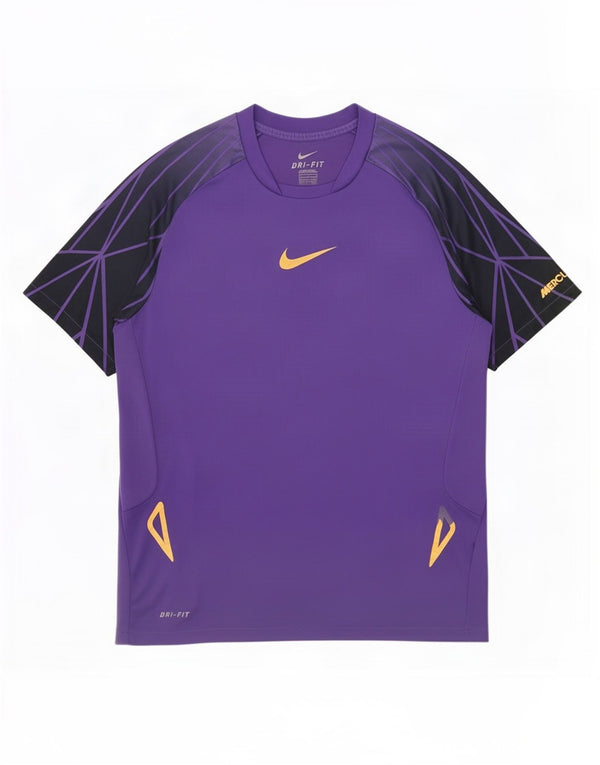 Camiseta Nike Masculina Dri Fit Top UK 42/44 Grande Roxo Geométrico Poliéster