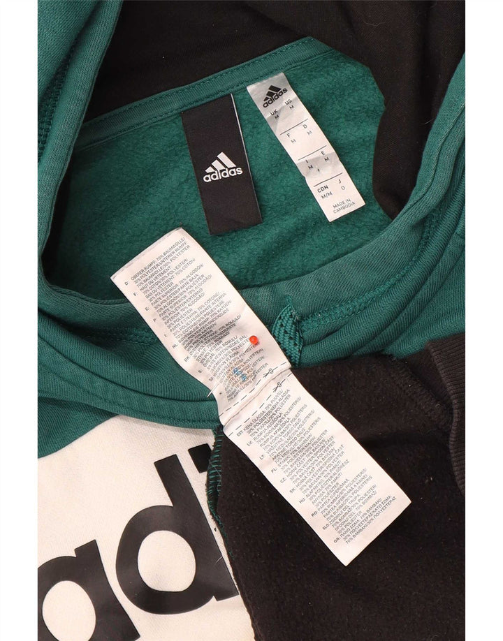 Adidas masculino gráfico moletom com capuz médio multicolorido colorblock