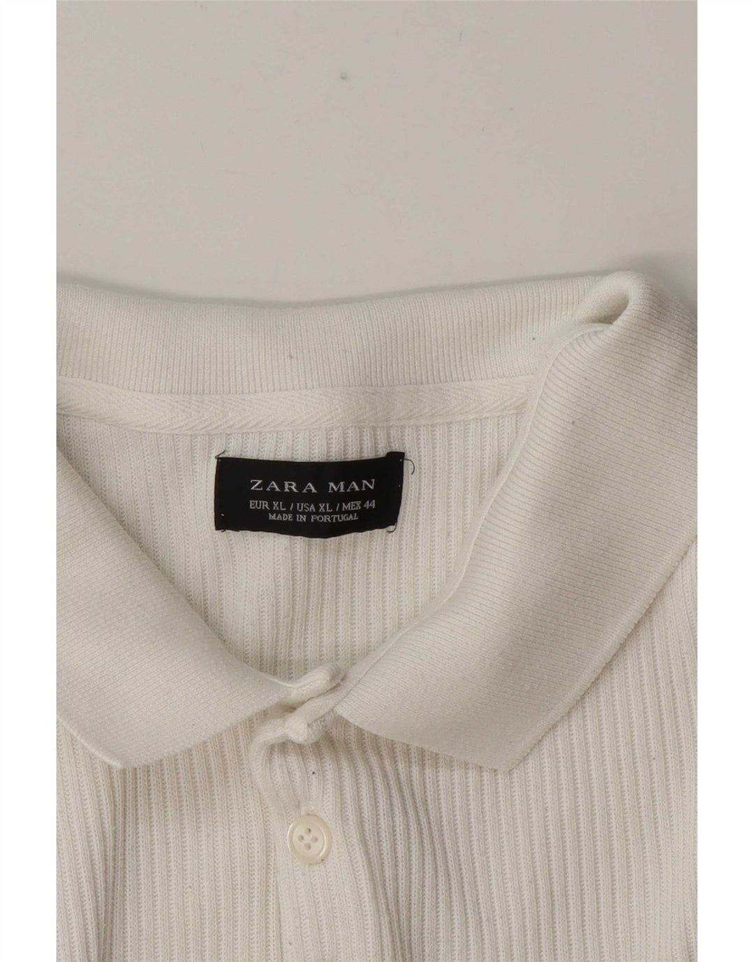 Camisa polo masculina Zara XL branca