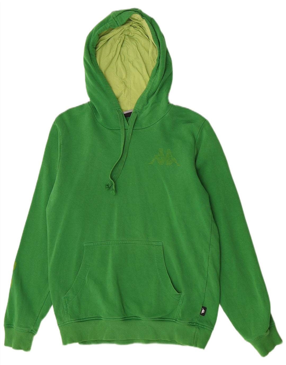 Kappa Mens Graphic Hoodie Jumper Médio Algodão Verde