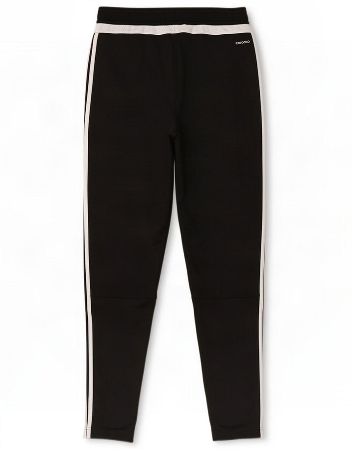Calças de treino masculinas Adidas Climacool pequenas pretas em bloco de poliéster
