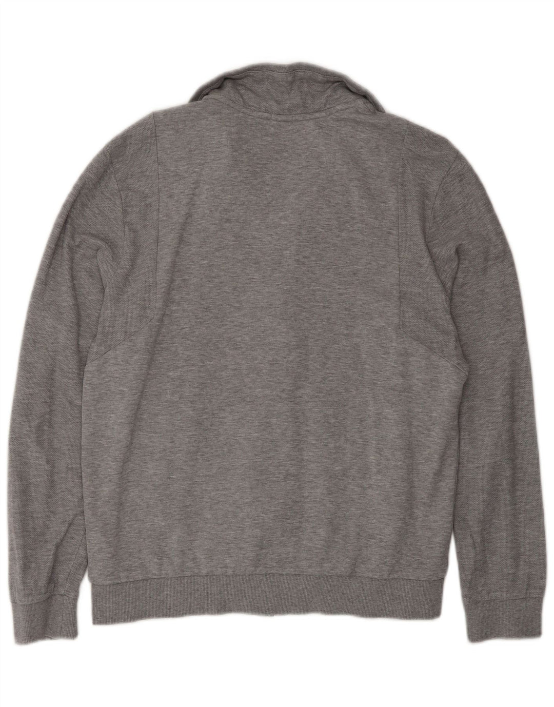 Hugo Boss Mens Treino Top Jaqueta Algodão Cinza Médio