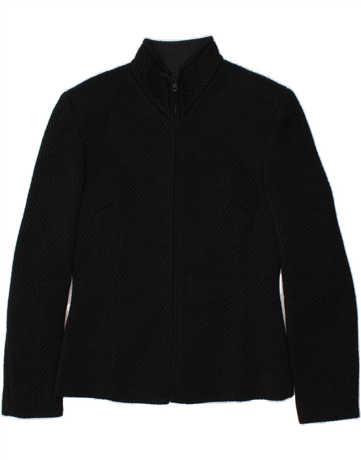 BYBLOS Womens Bomber Jacket IT 44 Medium Black Nylon Vintage Byblos and Second-Hand Byblos from Messina Hembry 