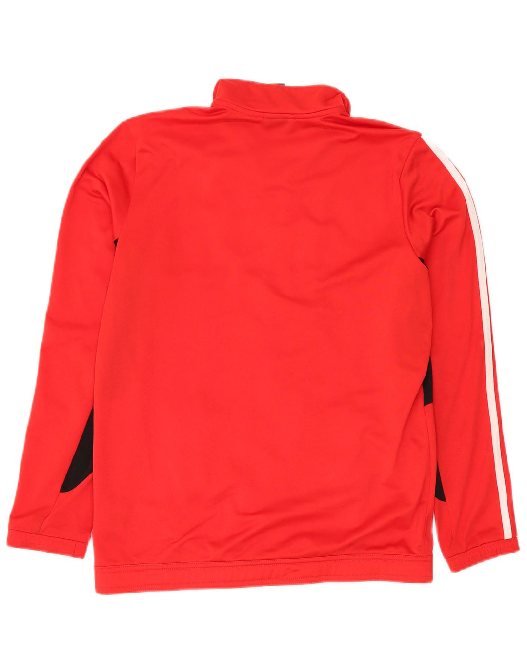 ADIDAS Mens Tracksuit Top Jacket Pequeno Poliéster Colorblock Vermelho