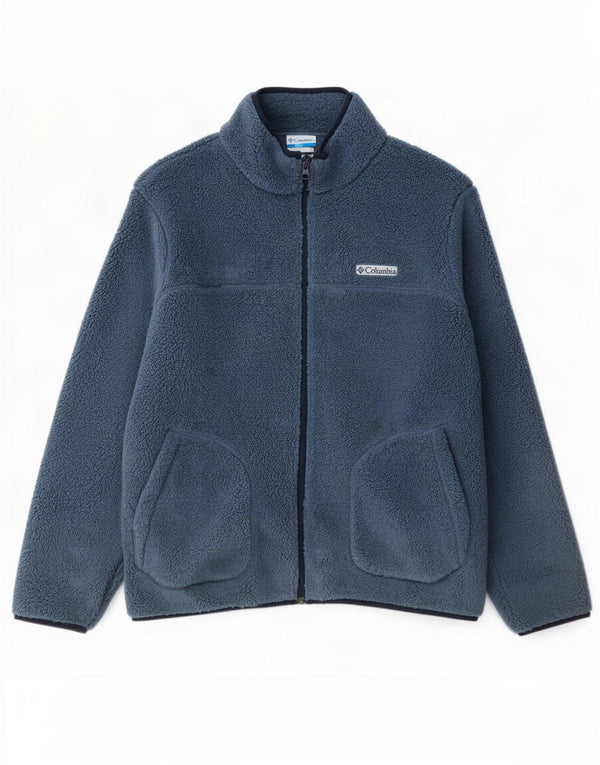 Jaqueta de lã masculina Columbia UK 42 XL azul poliéster