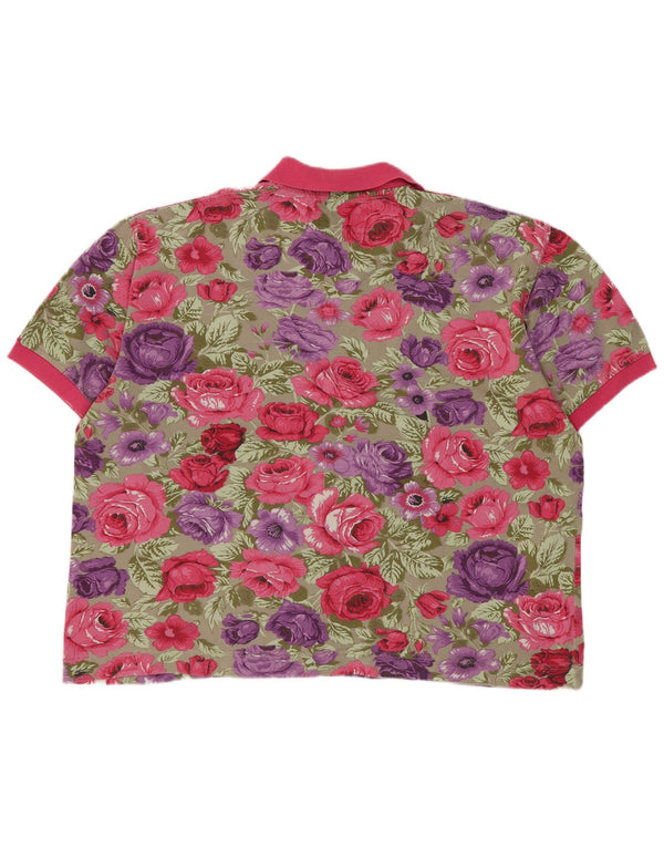 Camisa polo feminina Chambers UK 18 XL multicolorido floral