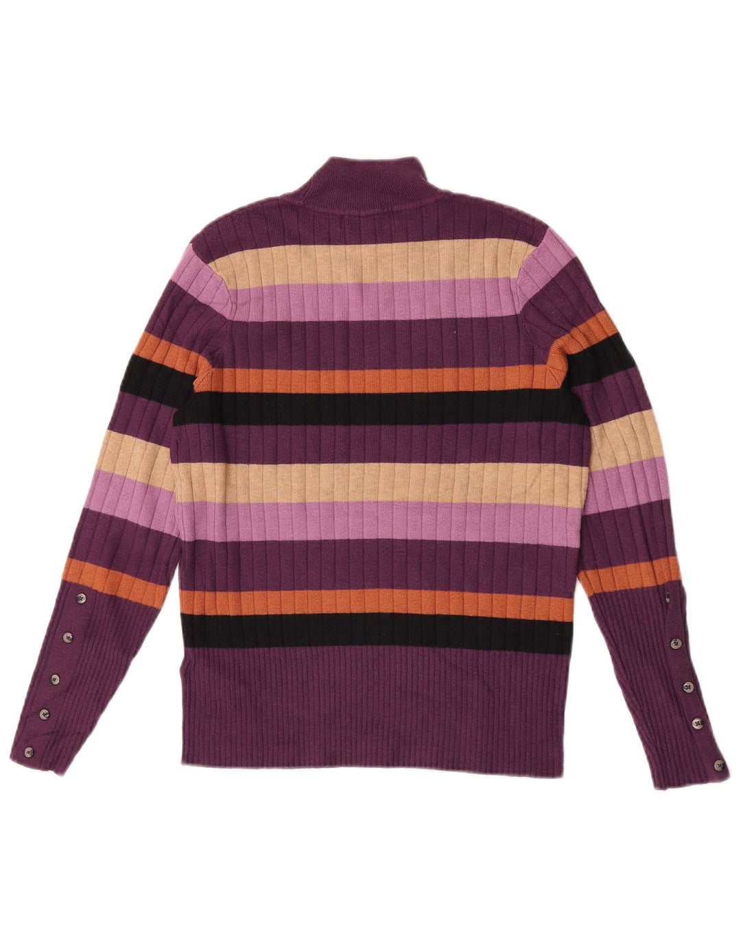 Suéter feminino Marks & Spencer com gola tartaruga Reino Unido 12 médio roxo