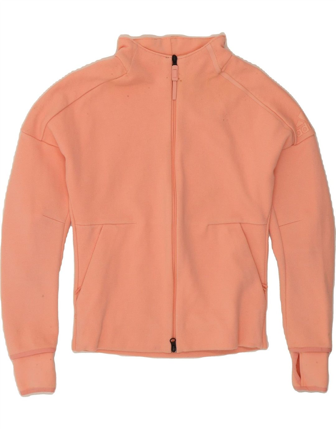 ADIDAS Womens Tracksuit Top Jacket UK 4/6 XS Pink Cotton Vintage Adidas and Second-Hand Adidas from Messina Hembry 
