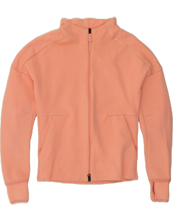ADIDAS Womens Tracksuit Top Jacket UK 4/6 XS Pink Cotton Vintage Adidas and Second-Hand Adidas from Messina Hembry 