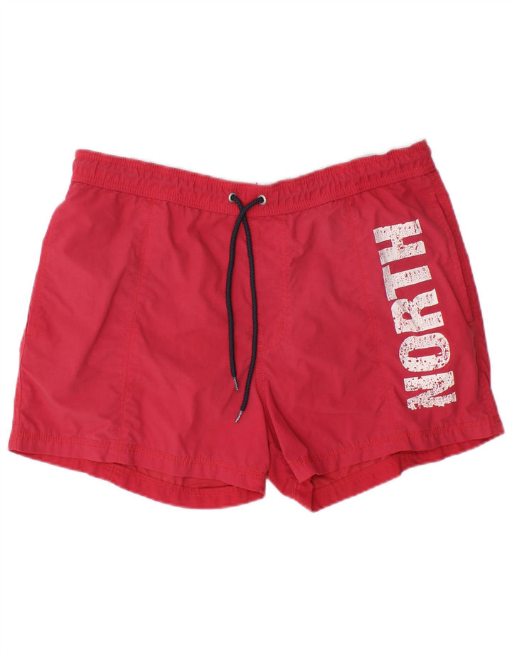 Shorts de natação masculino North Sails gráfico médio rosa poliamida
