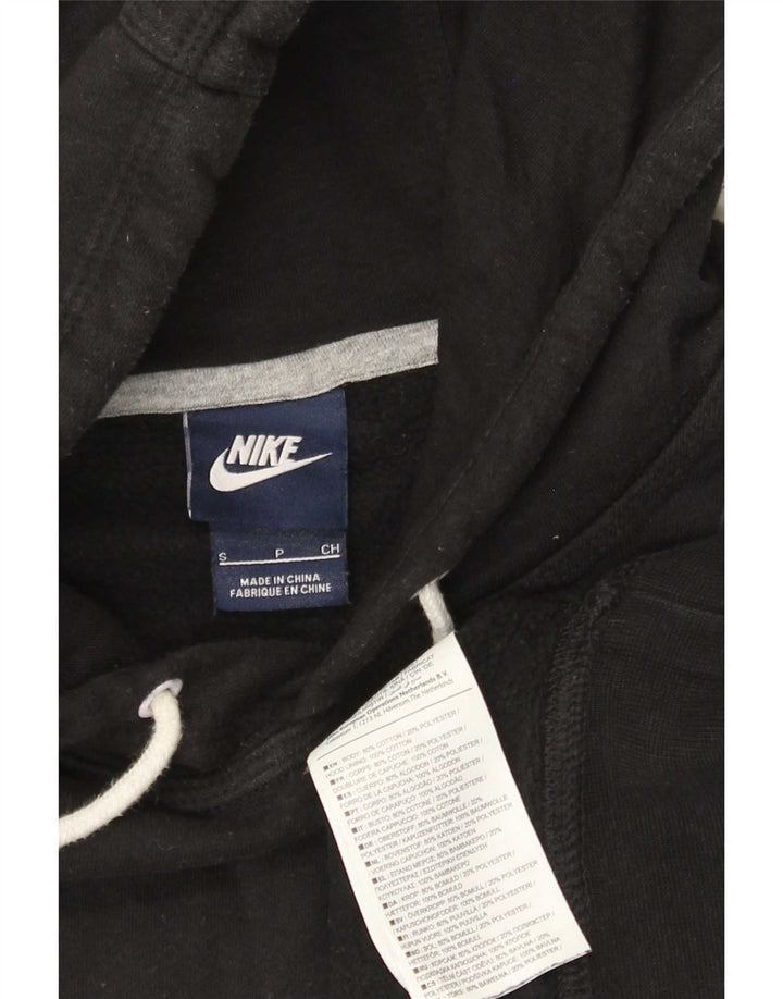 Jumper com capuz gráfico masculino Nike pequeno algodão preto