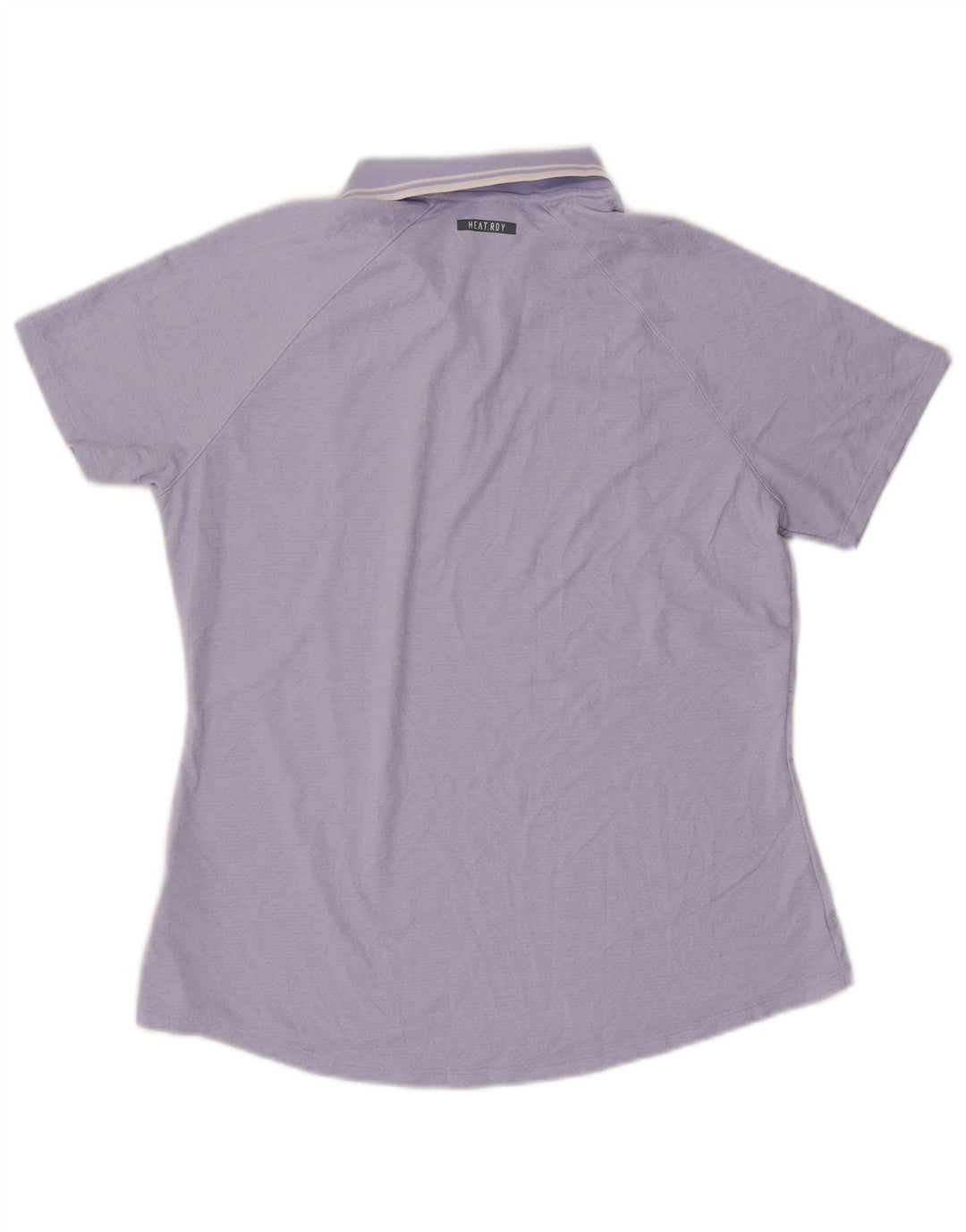 Camisa polo feminina ADIDAS UK 14 grande poliéster roxo