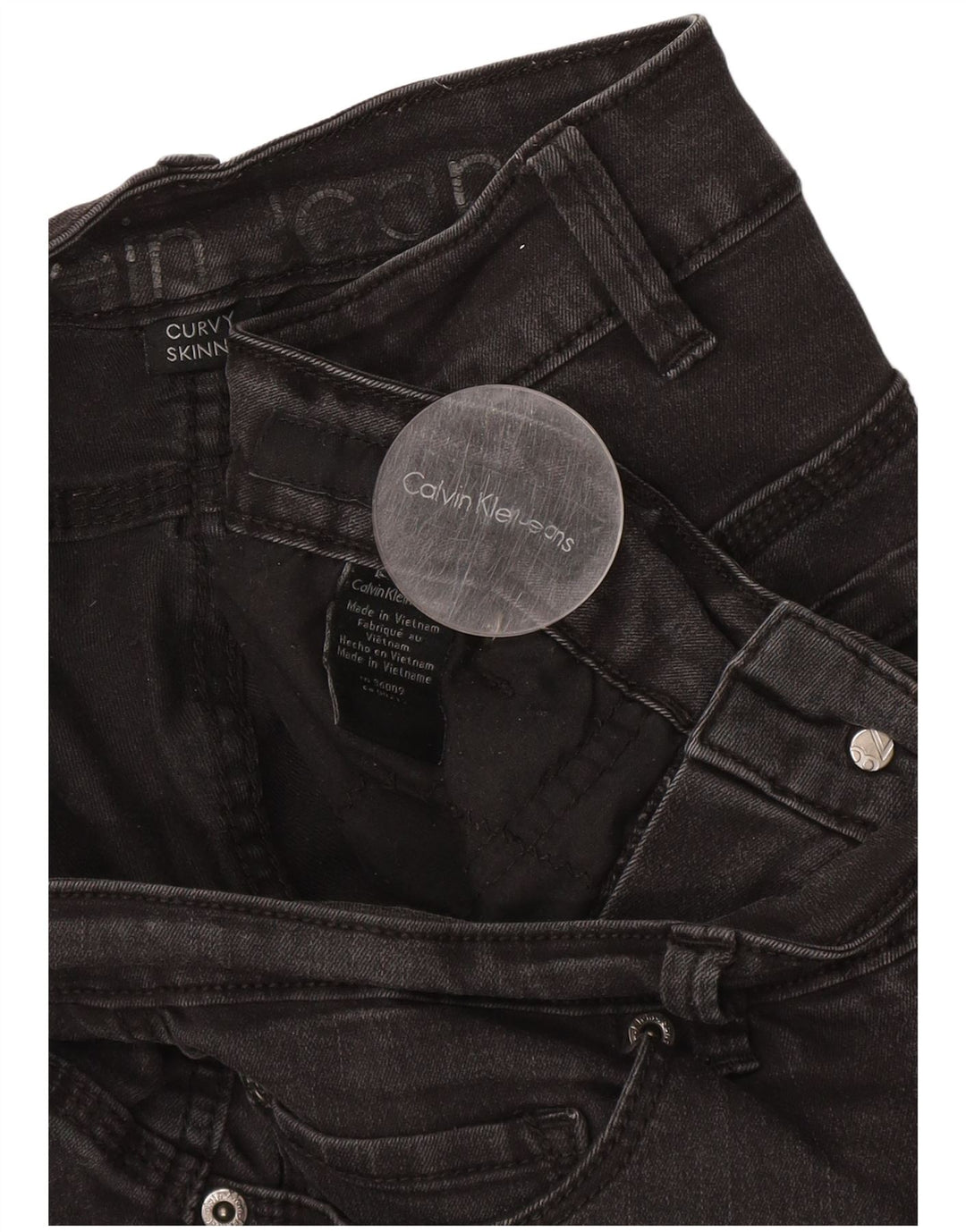 Calça Jeans Skinny Curvy Feminina CALVIN KLEIN W34 L30 Cinza