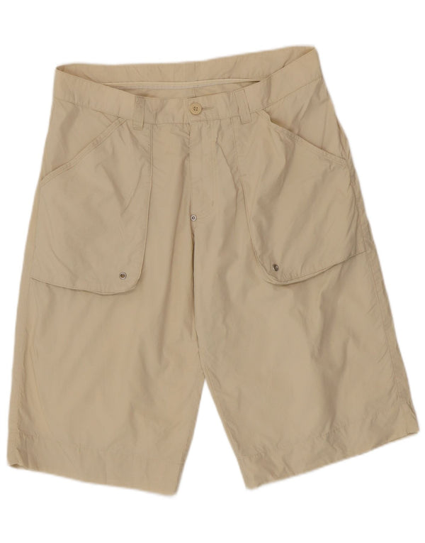 Sergio Tacchini Mens Casual Shorts IT 50 Grande W34 Algodão Bege