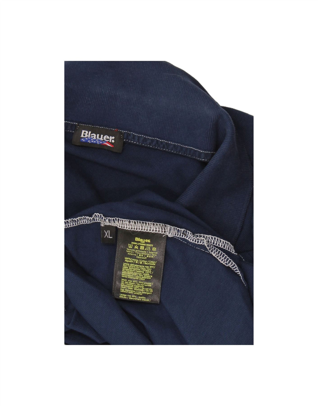 Camisa polo masculina BLAUER XL algodão azul marinho