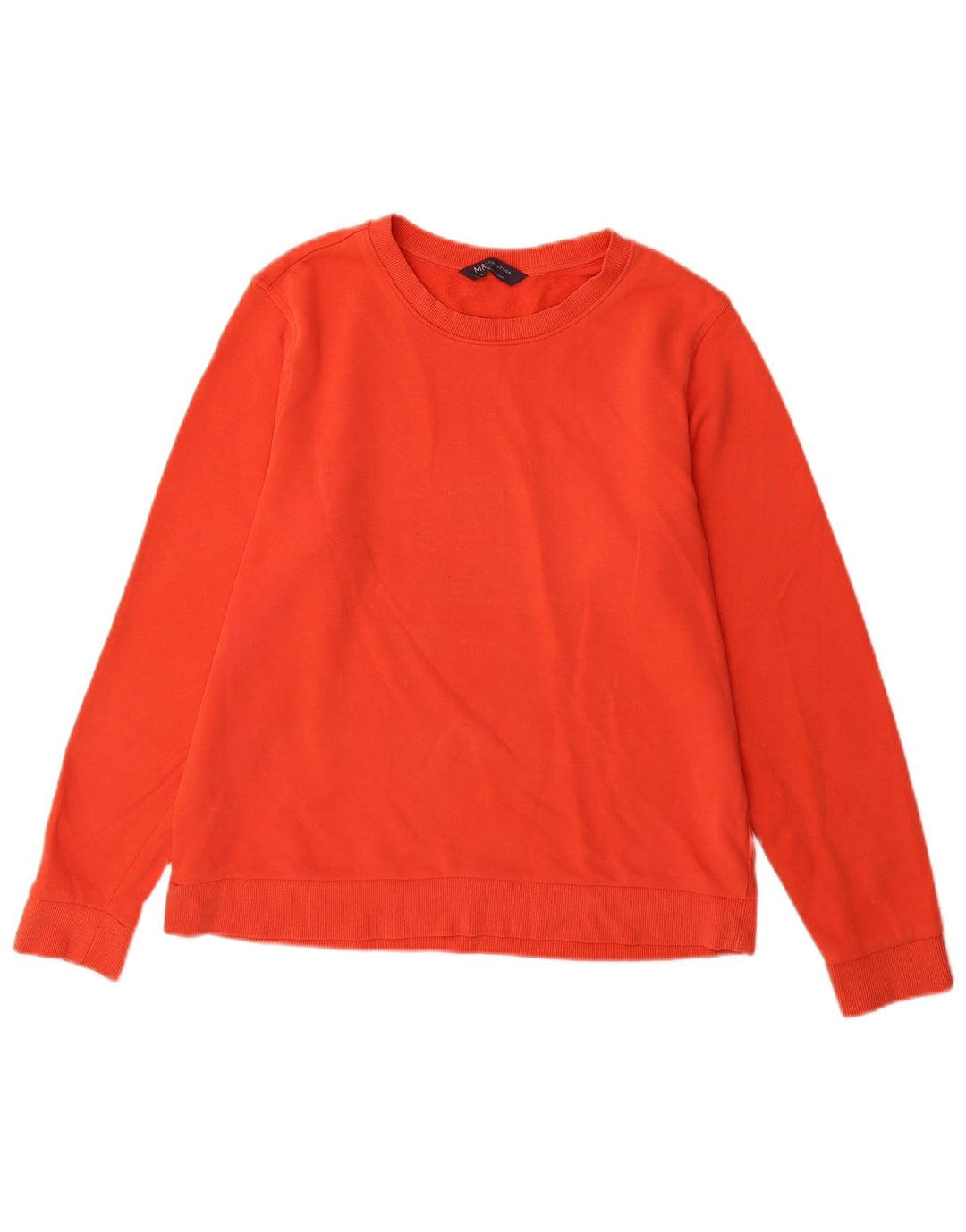 Suéter feminino Marks & Spencer UK 14 grande algodão laranja