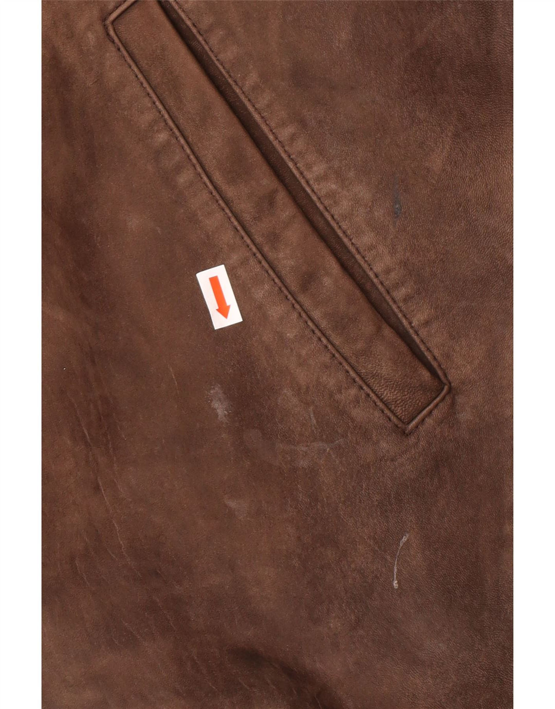 Jaqueta de couro masculina vintage UK 42 XL couro marrom