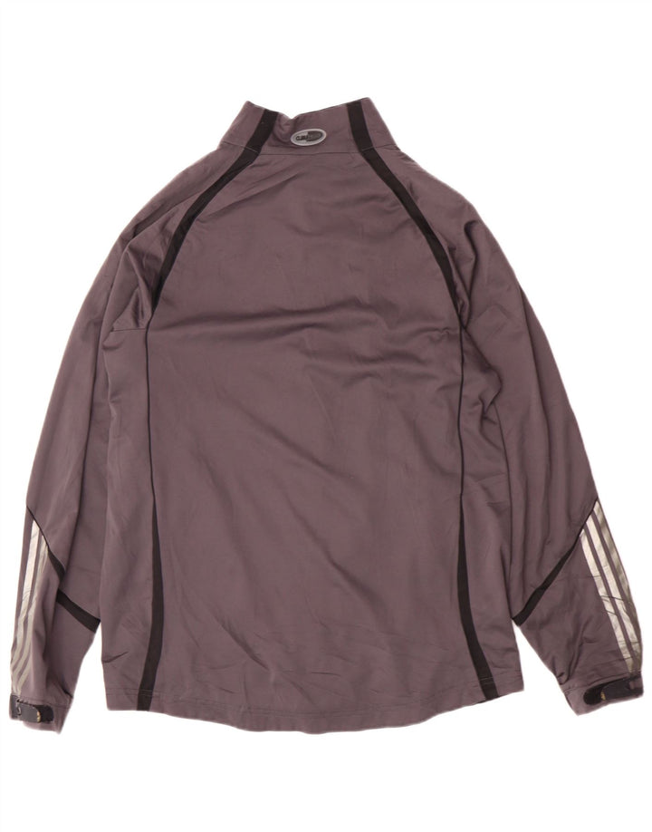 Adidas Mens Tracksuit Top Jacket Médio Cinza Poliéster Esportes