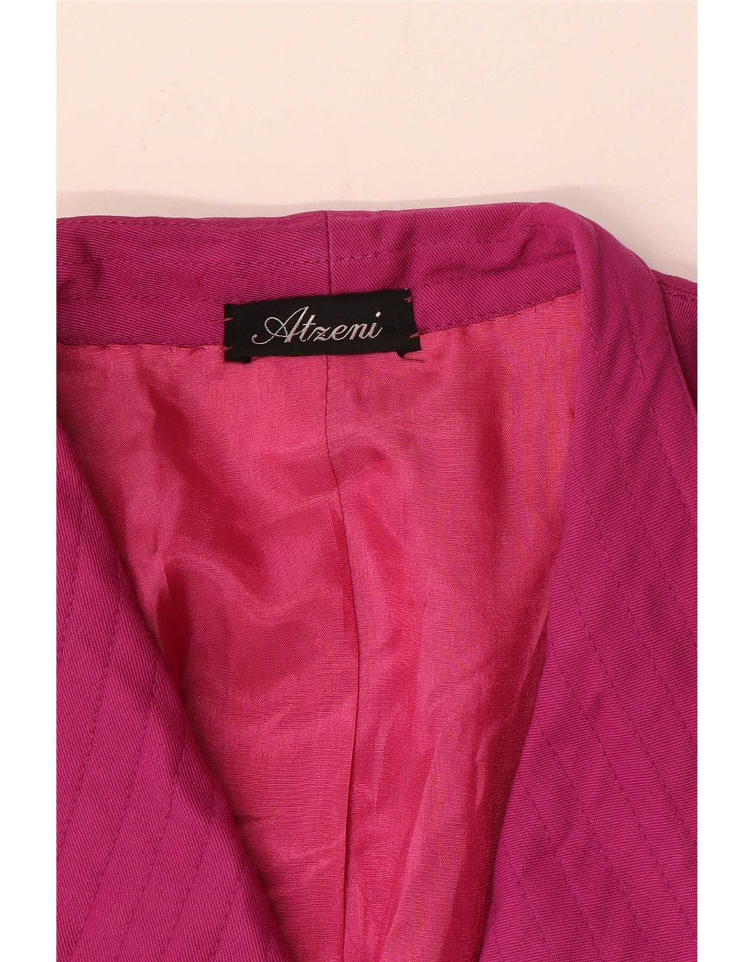 Jaqueta blazer feminina vintage com peito duplo Reino Unido 12 rosa médio