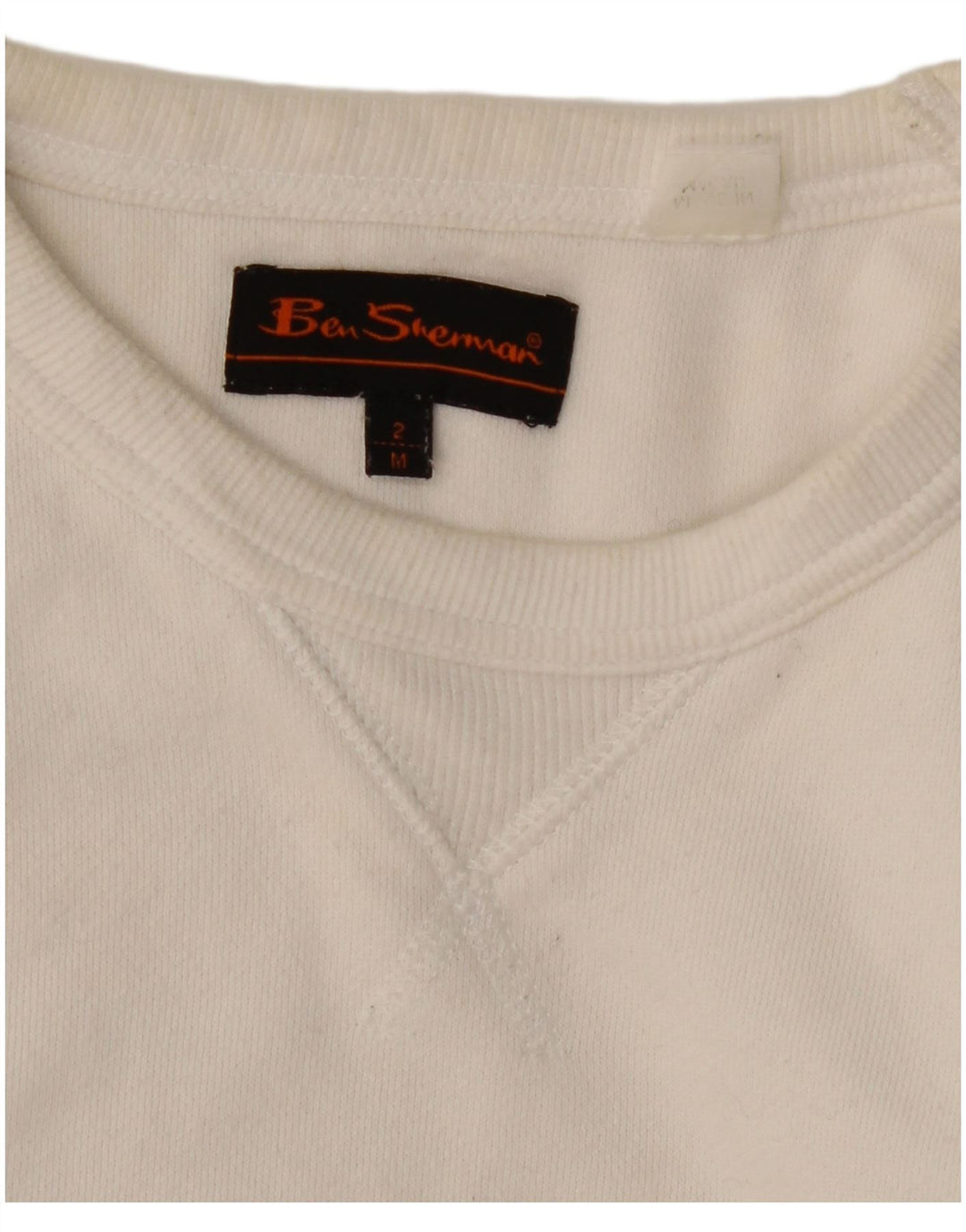 Ben Sherman moletom gráfico masculino jumper médio algodão branco
