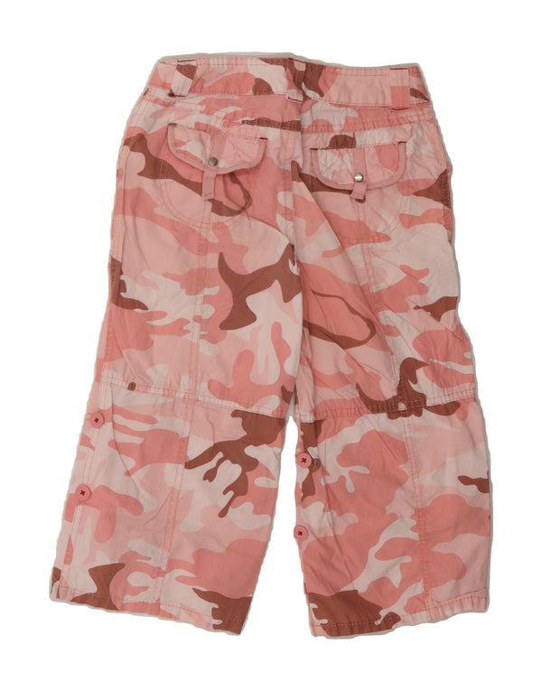 Calça capri feminina MOSSIMO 9-10 anos médio W24 L16 camuflagem rosa