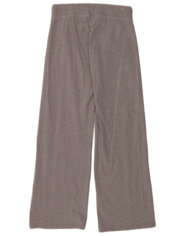 Calça de treino feminina Converse com perna larga Reino Unido 14 grande algodão manchado cinza