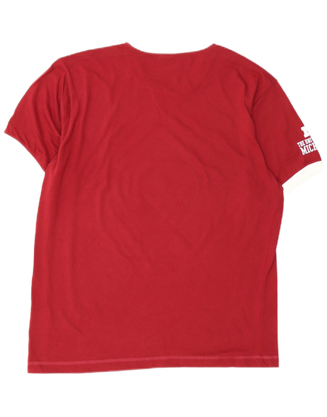 Camiseta masculina CHAMPION Michigan com estampa gráfica grande Borgonha