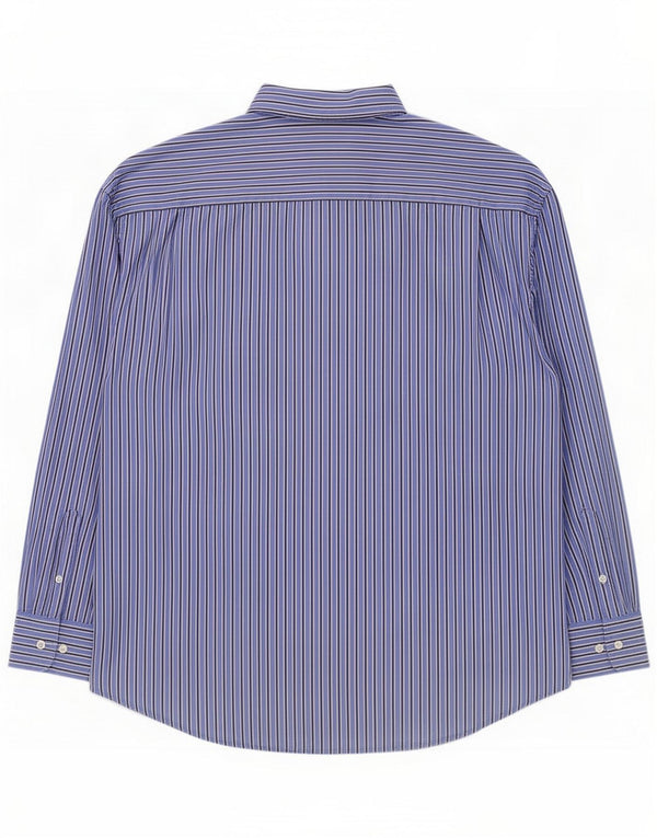 Camisa masculina Nautica 2XL algodão listrado azul