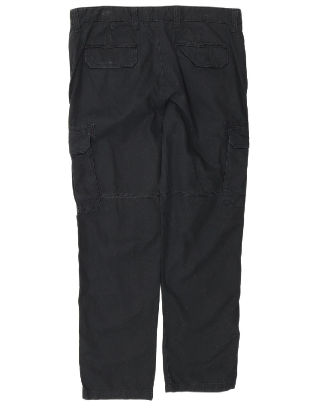 Calça cargo reta masculina Marks & Spencer W38 L31 algodão preto