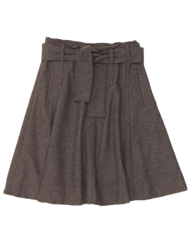 Saia evasê feminina Henry Cottons IT 42 médio W28 lã cinza