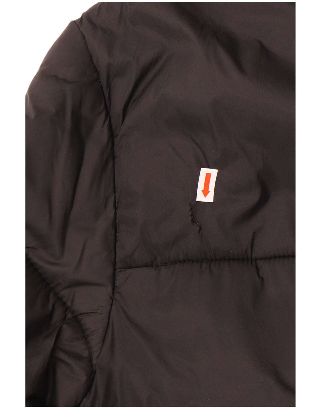 Jaqueta acolchoada masculina Zara UK 40 grande poliéster preto
