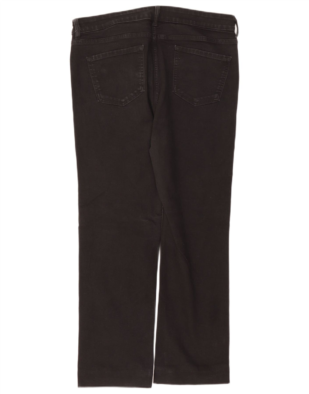 Calça jeans feminina Marks & Spencer Eva Regular Bootcut UK 18 XL W36 L27 preta