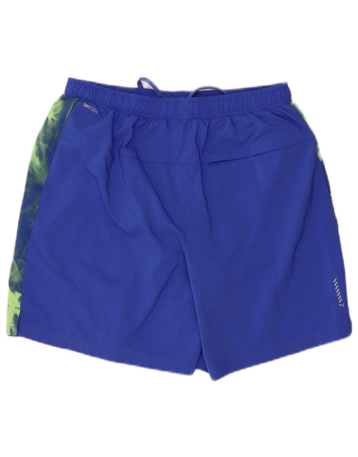 PUMA Mens Sport Shorts Médio Azul Camuflagem Poliéster